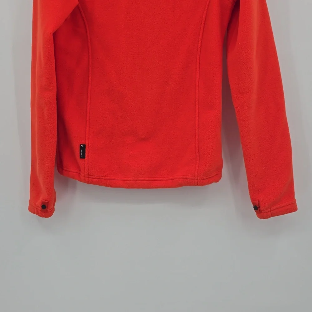 The North Face Orange Full Zip Fleece Jacket Women's Size XS.